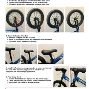 INTRALON Long Wheel Base 14" balance bike 3 4 5 6 years old boys and girls 14 INTRALON Intralon Balance Bike Long Wheel Base Manual Guide 2025 M B A4 PAGE 02