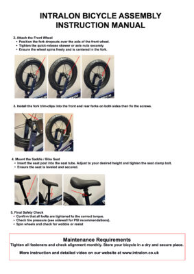 INTRALON Advanced 12" Balance Bike for 2 3 4 5 years old boys and girls 57 INTRALON Intralon Balance Bike Manual Guide 2025 Advanced 2025 M B A4 PAGE 02